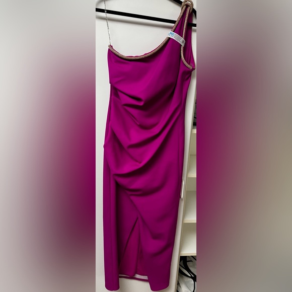 NWT Unmatched by U pink one shoulder dress! - Picture 5 of 5